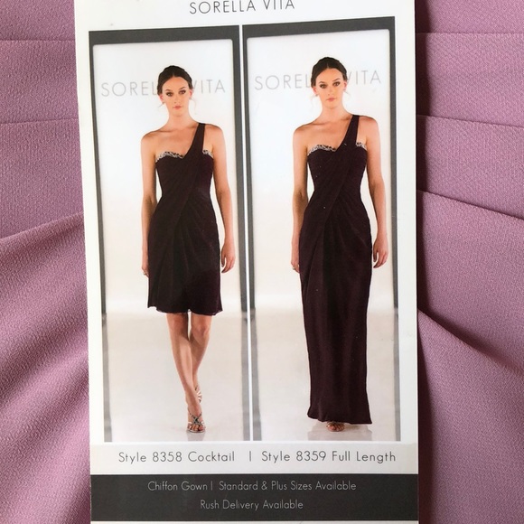 NWT Sorella Vita chiffon homecoming prom cocktail dress 8358 - Picture 2 of 5